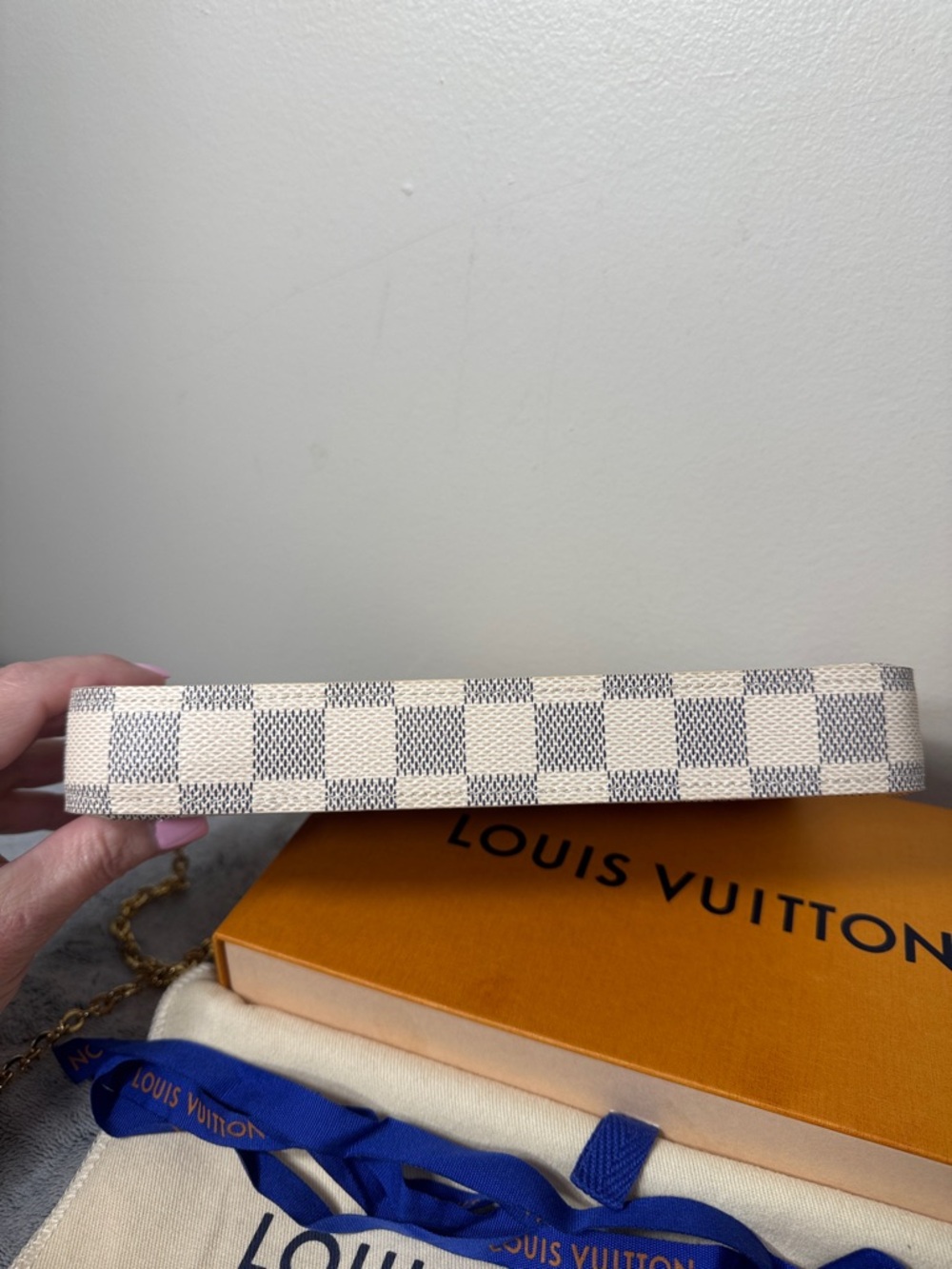Louis Vuitton Damier Azur Pochette Félicie - LIKE NEW - FULL SET - Picture 5 of 16